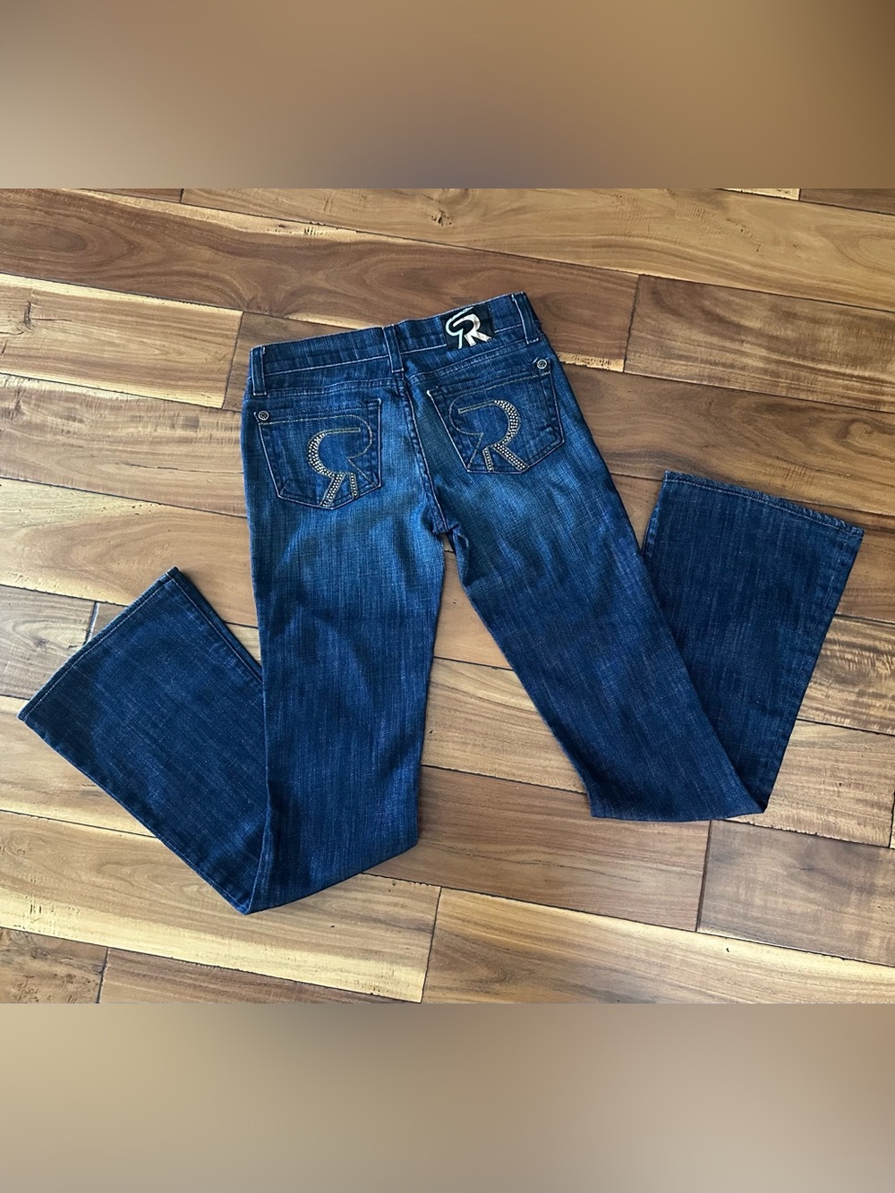 Rock & Republic Kasandra Bootcut Jeans Size 24 Y2K Dark Wash Denim